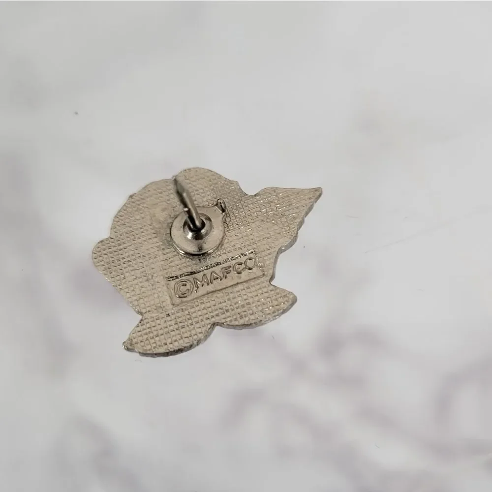 Vintage Enamel Pin Set - Cross, Rose, Bow